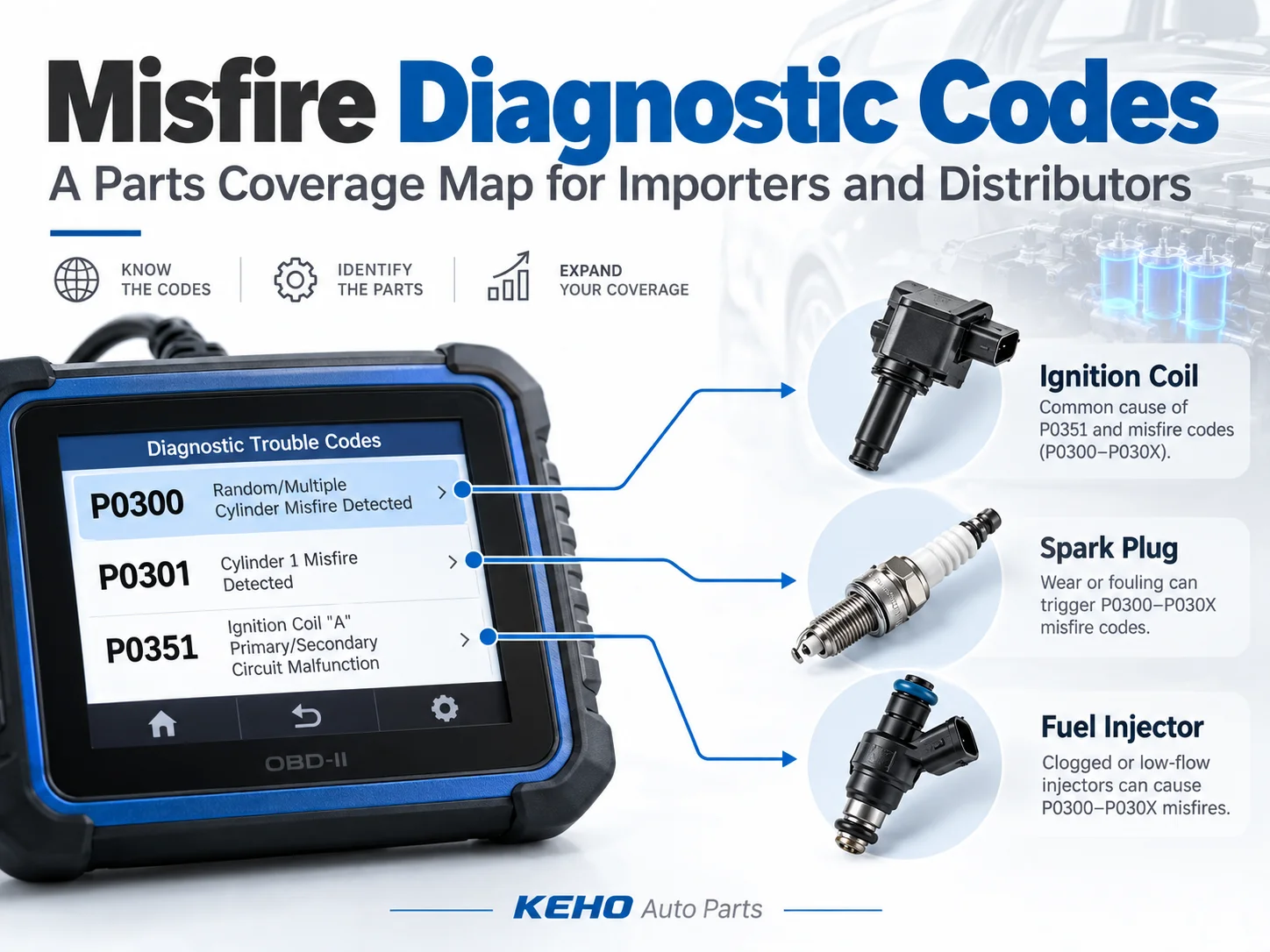 Misfire Diagnostic Codes: A Parts Coverage Map for Importers and Distributors