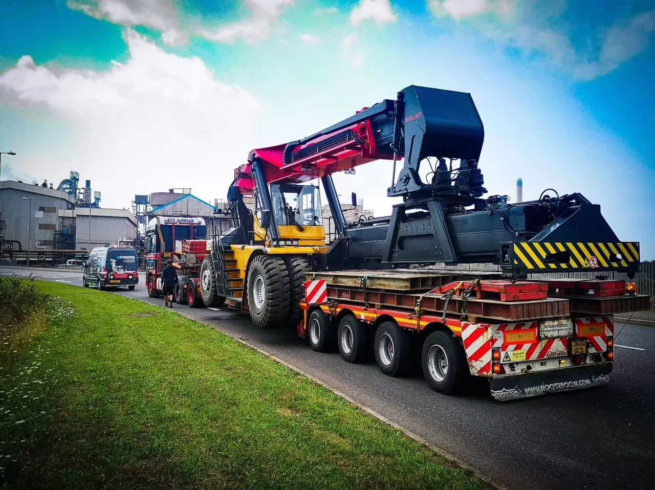 SANY SRSC45H85A 45 Ton Reach Stacker Tyre Wheel Reach Stacker for Port