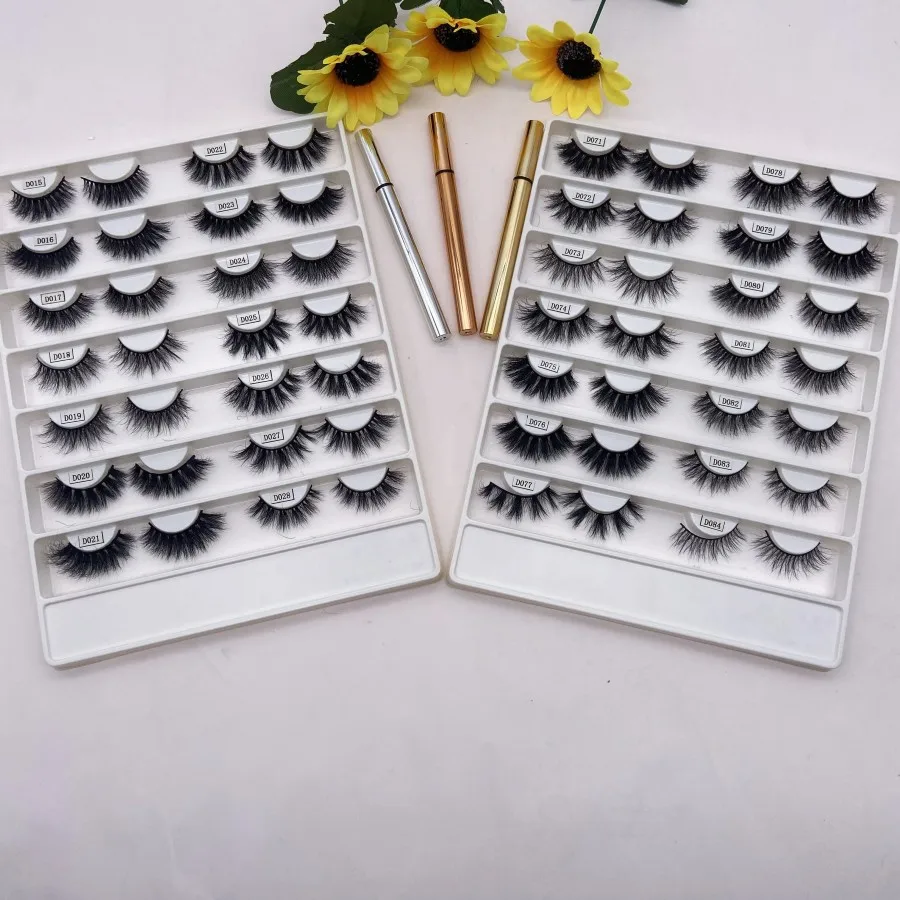 Бесплатные образцы накладных ресниц, поставщики, оптовая продажа, натуральные пушистые 3d норковые ресницы 15-20 мм, полная полоска, искусственные норковые ресницы