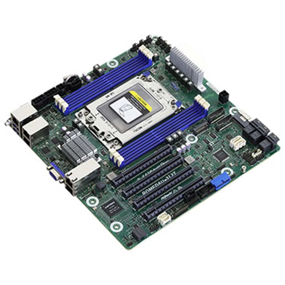 For ASRock Rack Motherboard ROMED4ID-2T ROMED6U-2L2T Single Socket SP3  LGA4094 AMD EPYC 7003 7002 DDR4 RDIMM PCIe SATA 10GLAN