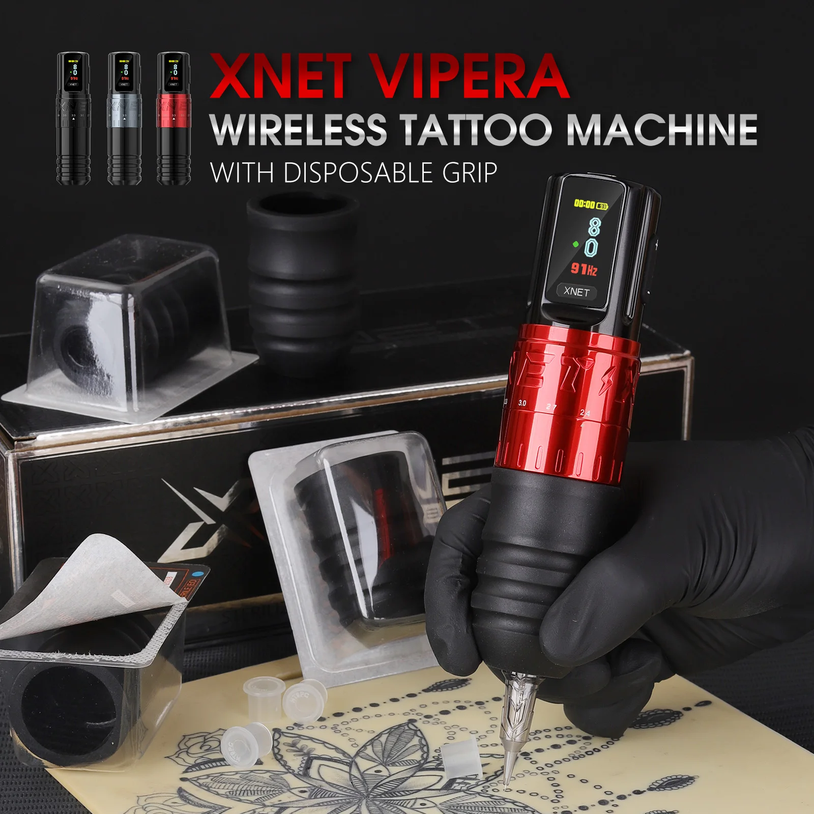 XNET Vipera 2400mAh Powerful Motor 2.4-4.2mm Adjustable Stroke