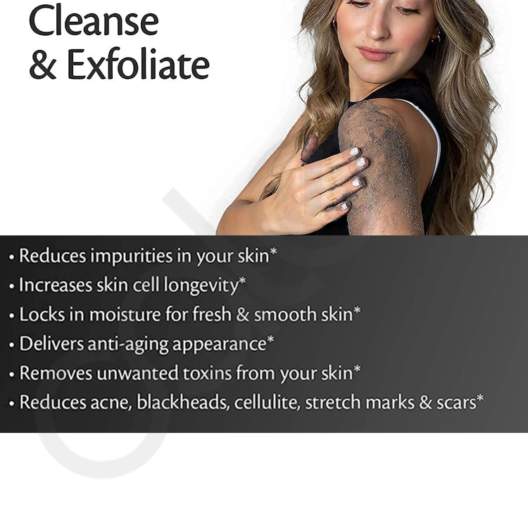 Activated Exfoliating Body Facial Scrub Natural Organic Charcoal Scrub