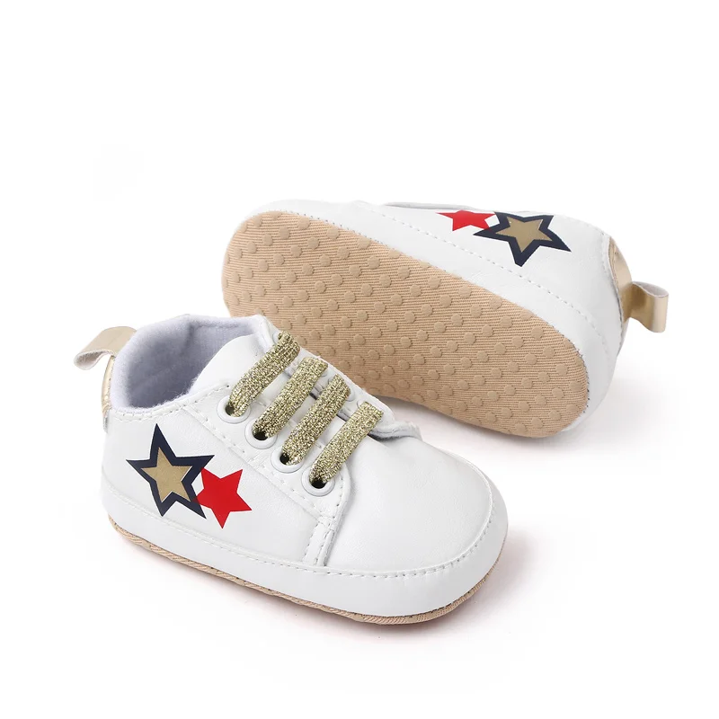 Hot selling cheap white sport newborn infant baby sport shoes for boys and girls manufacture
