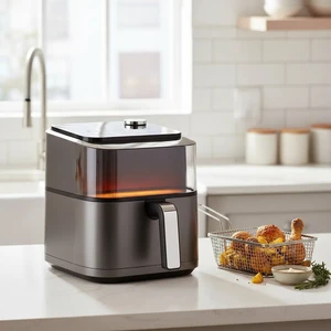 Hot Selling 6.7QT Visible Air Fryer Fashion Air Fryer Oven Smart Air Fryers MachineTechnology for Healthy