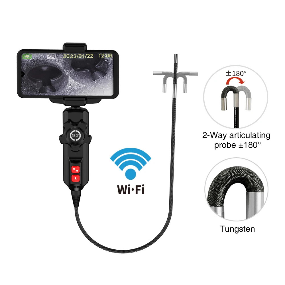 Камера для механического осмотра двигателя камера автомобиля эндоскоп трубка диагностический инструмент Видеоскоп шарнирный бороскоп