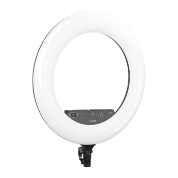 NiceFoto LR-480C 18ich 20W LED Live Light Ring Light Bi-color Ring Led Live Light Photo Studio detail image