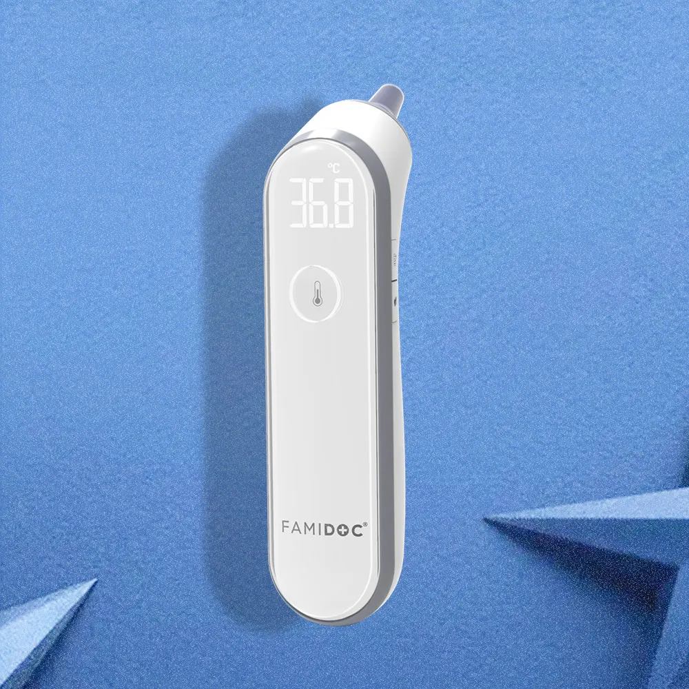 For Famidoc Customizable Bluetooth Medical Thermometers Infrared Ear & Tympanic CE 510K Certified Electric Power Source