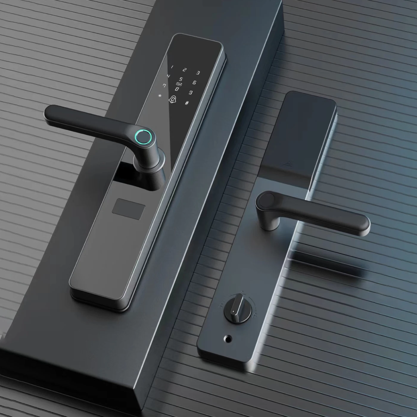 Tuya Zigbee Smart Lock Ttlock Nfc Free Wifi Password Biometric Fingerprint Smart Door Lock Sentry Door Wholesale Cerradura