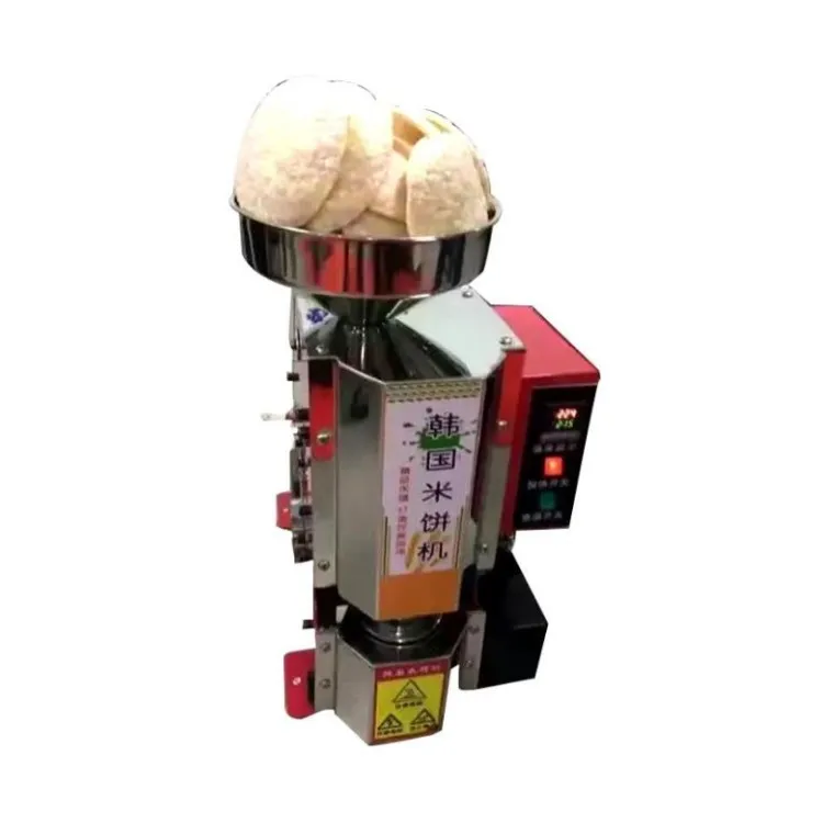 Rice Cake Popping Machine Automatic Popped Puffing Rice Cake Making Machine