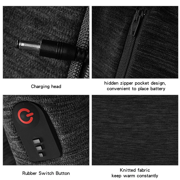 7.4v Thermal Heated Underwear For Man Women Long Johns Base Layer Cold