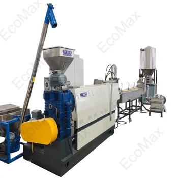 Free Accessories Plastic HDPE/LDPE pipe Flakes Recycling Double Stage Extruder Pelletizing Machine