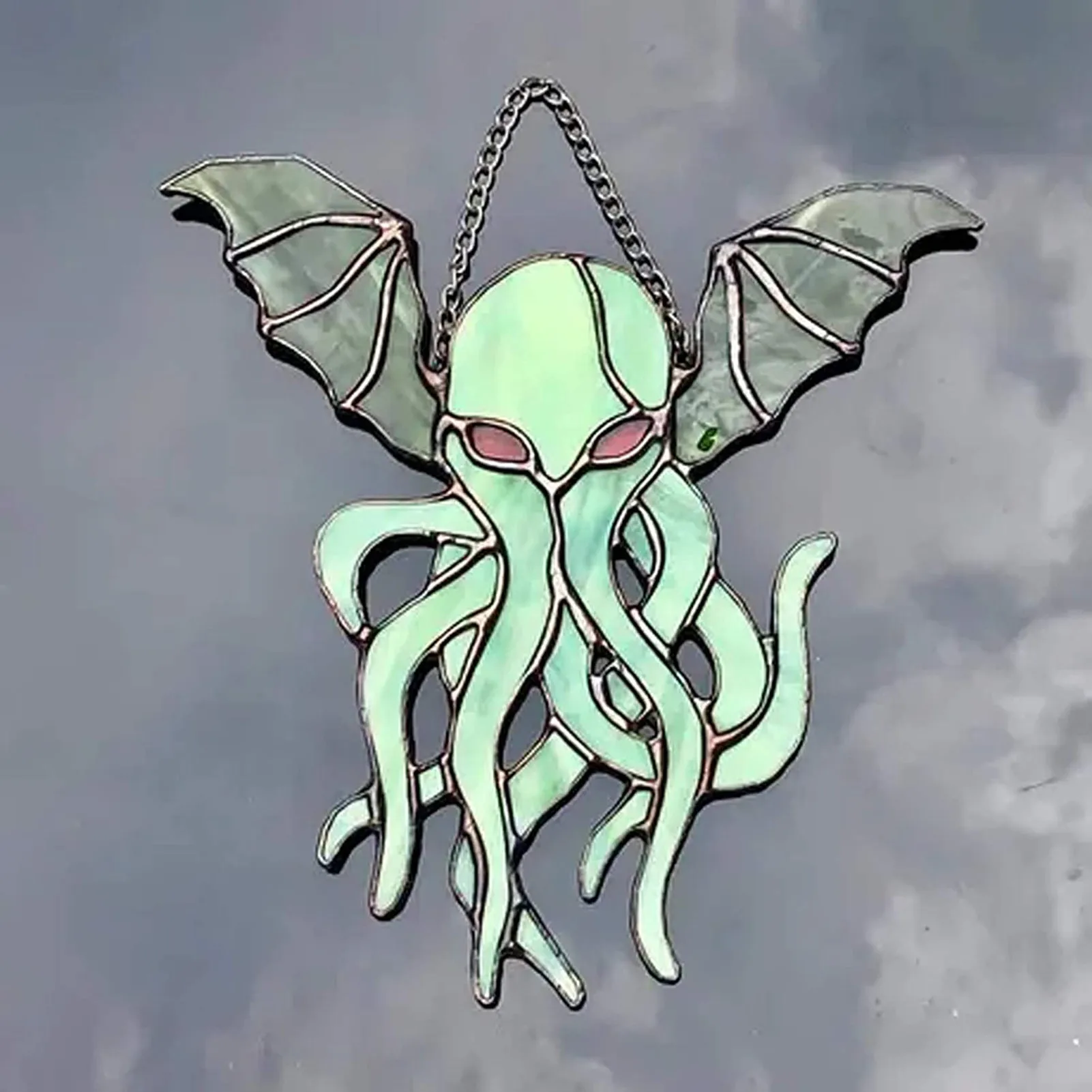 Cthulhu Window Octopus Pendant House Window Decoration Green Sunreaver 3D VISUAL 