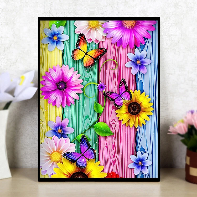 Wholesale 5d Diy Diamond Painting Kits Flowers Butterflies Painting Full  Drill Ab Diamonds Custom Design Handmade Home Decor - Buy Wholesale Canvas