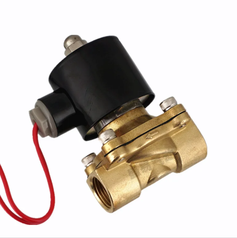 Оптовая поставка фабрики 12V 24V 220V 2 способа медной катушки латунь электромагнитный клапан для