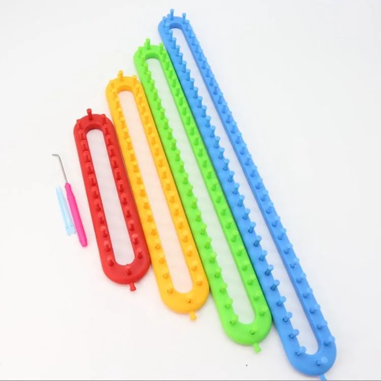 Wholesale Plastic Rectangular Craft Tool Knitter Knitting Loom Set for Hat Scarf Shawl Sweater Sock Blankets