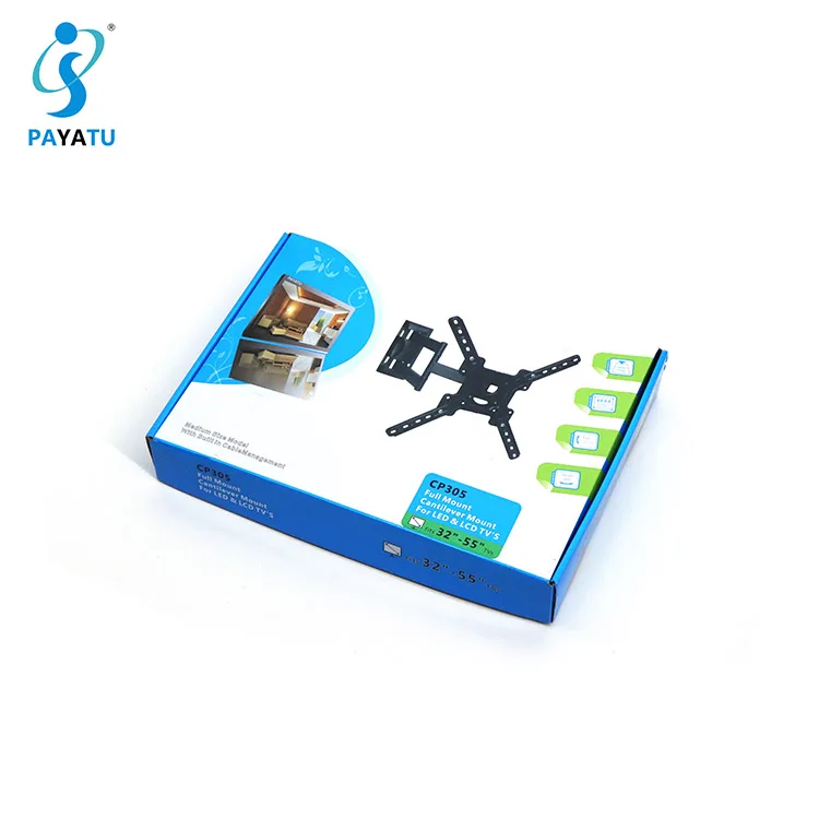 New Arrival Tv Full Motion Wall Bracket Mount 180 Degree Swivel For