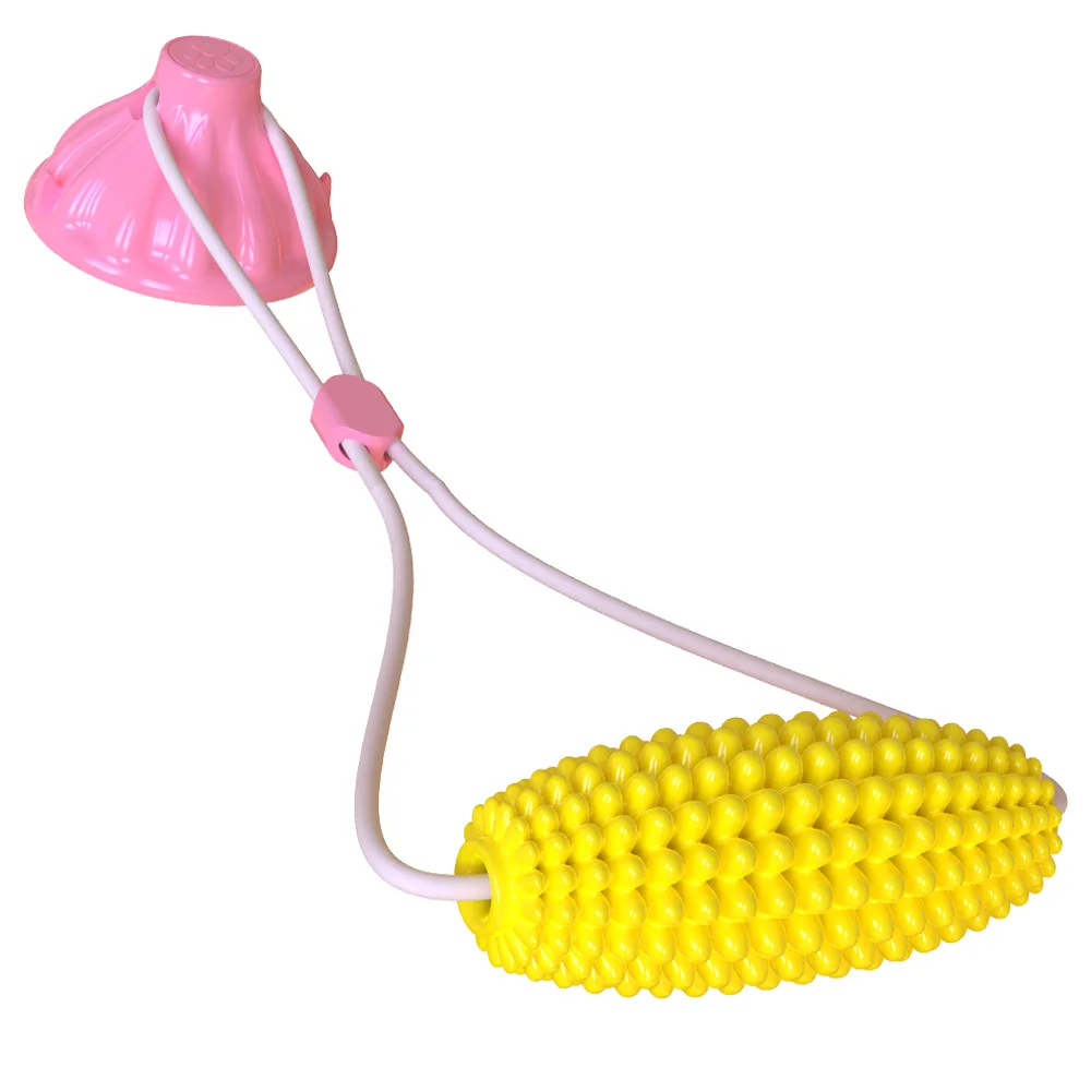 TPR Soft Eco Friendly Bite Resistant Corn Pet Dog  Float Toy Dog Depuy Bone