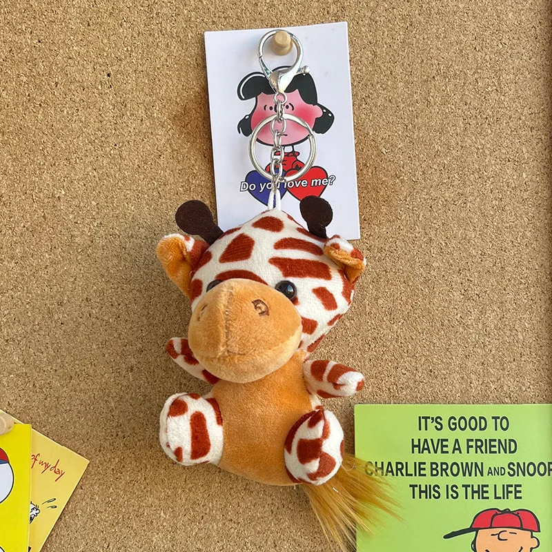 Puzzled DolliBu Big Eye Giraffe Plush Keychain - 6 Inch