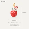 Strawberry Juice Cat Charm