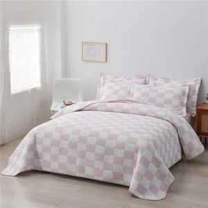 Wholesale 3Pcs Bed Quilt Bedspreads Coverlets Sets Cotton Microfiber Quilts