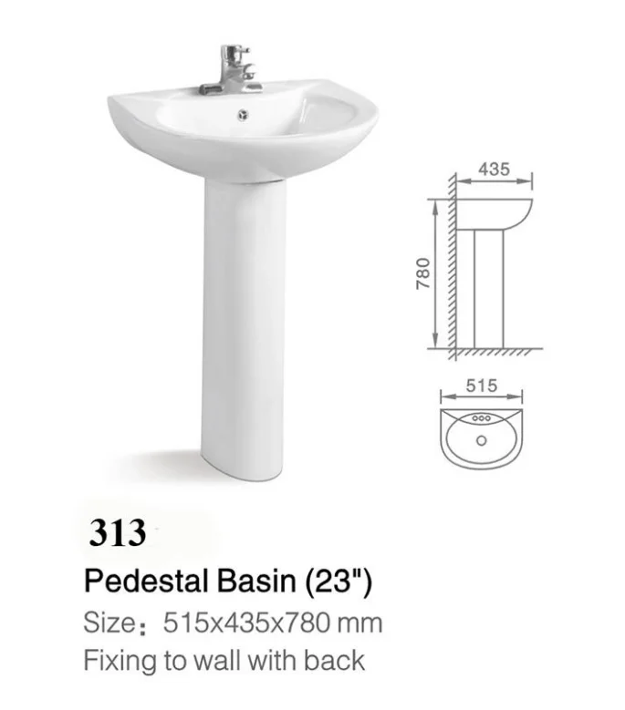 Sanitary Ware Water Closet Wc Commode Toilet Bowl And Pedestal Wash