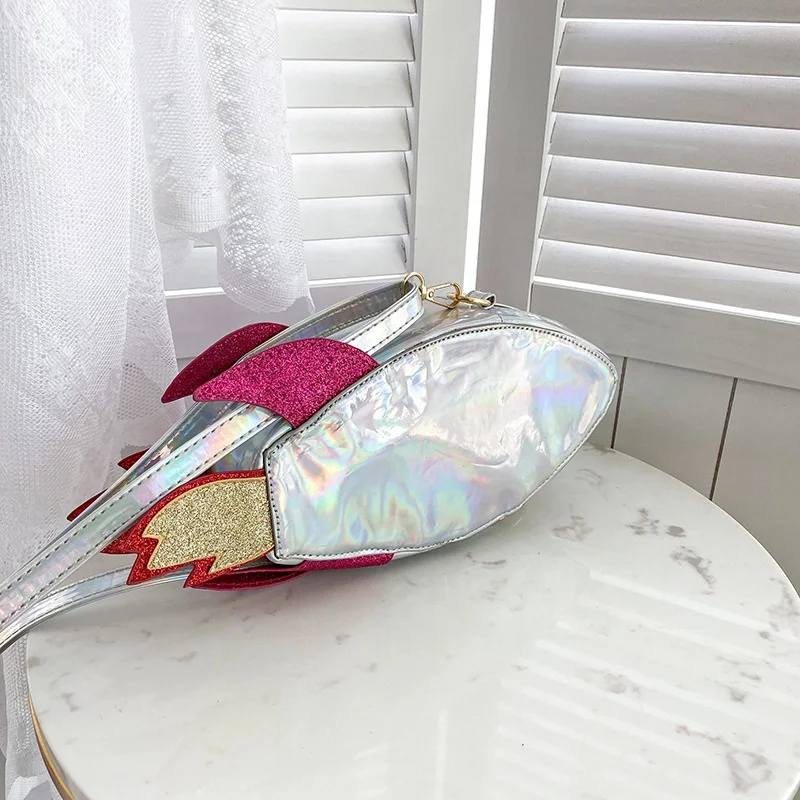 Fashion Sequin Spaceship Tote Purse For Ladies, Oem