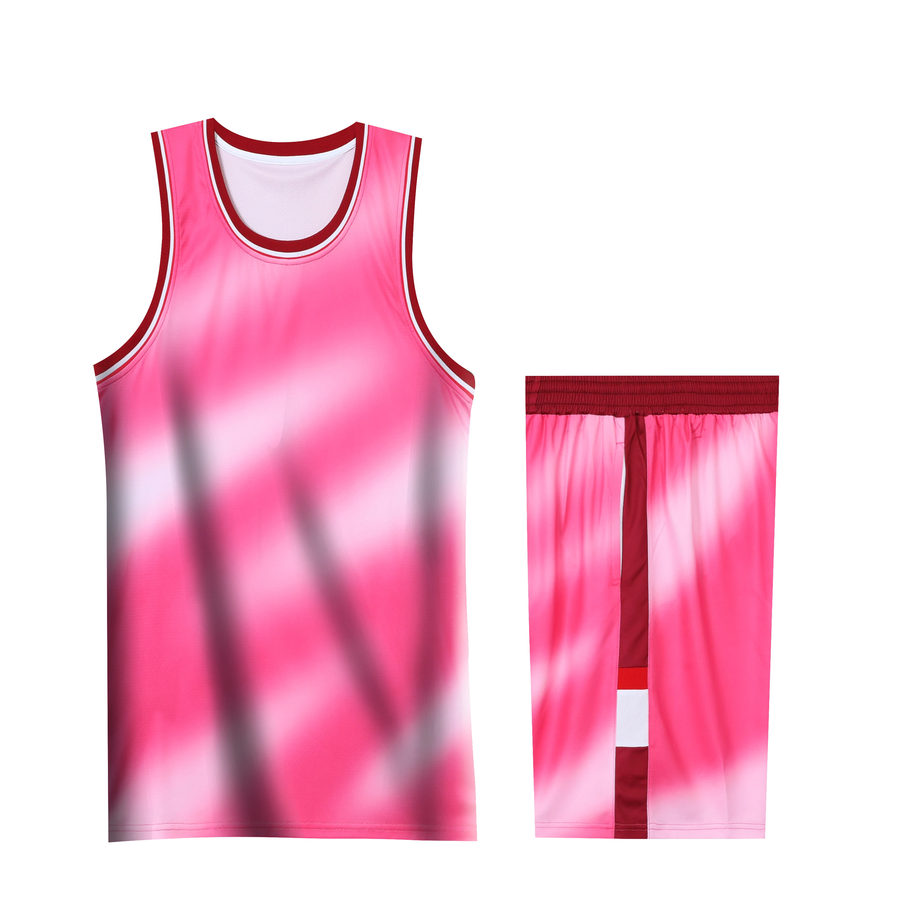 Bulk-buy Healong Sublimation Printing Basketball Jersey Cheap Custom  Basketball Uniform Pink price comparison