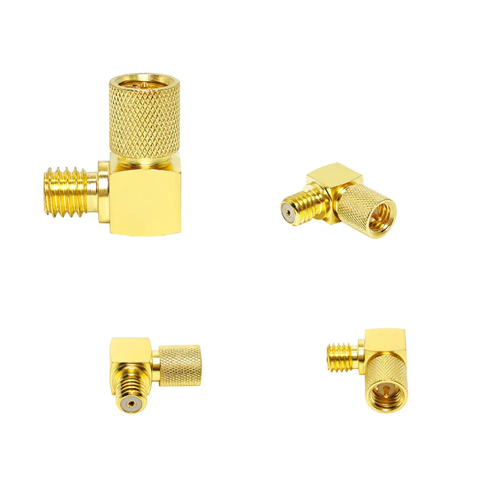 RF Coaxial 50ohm 90deg 10-32 Microdot Connector Male/Female to 10/32 Male/Female Right Angle Rf Adapter