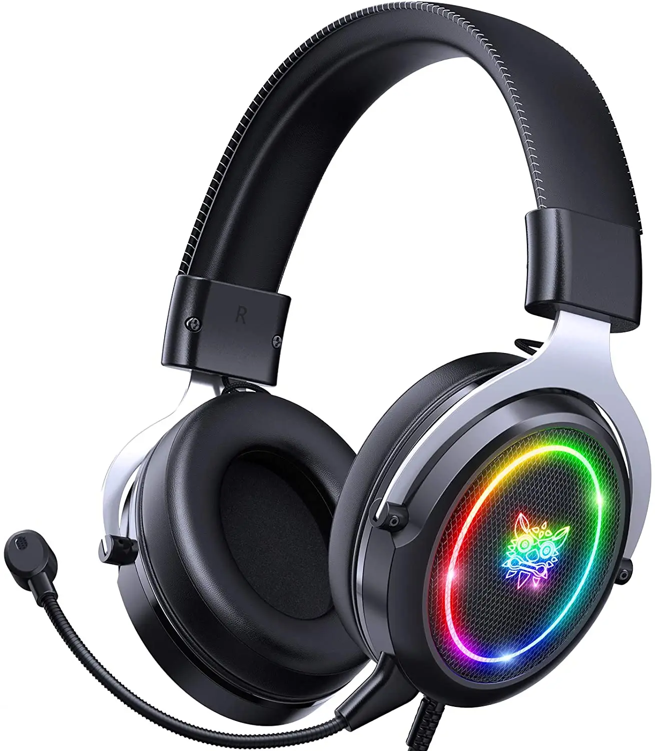 Headset Gamer Onikuma, RGB, Xbox One, PS4, PC, Mobile, Cancelamento de  Ruído, Preto - X-15