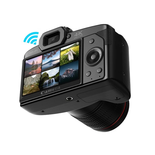 Factory OEM ODM Professional Digital DV DSLR Camera New 16X Zoom 64 MP 4K HD Night Vision Wifi Low Price SD Card Compatible