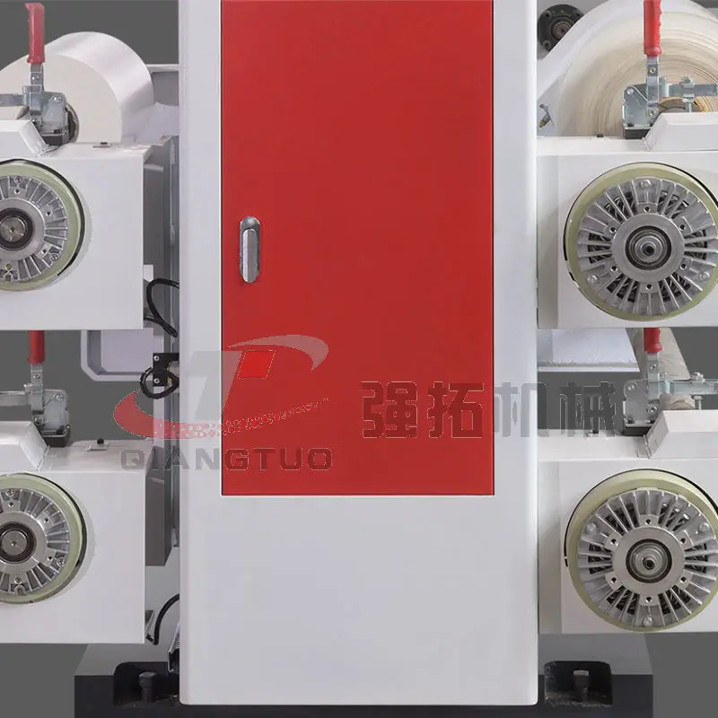 High Speed Stack Type Adhesive Tape Paper Plastic PE BOPP Bag Roll Film 6 Color Flexographic Printing Machine