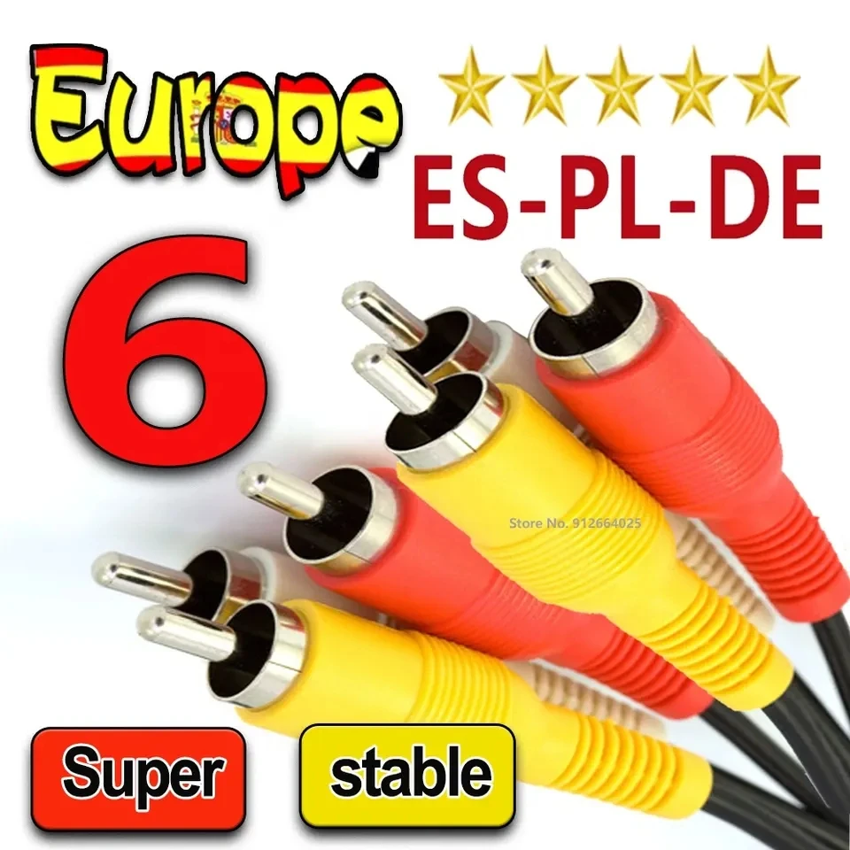 Stable Server 7 Lines Cccam for Europe Spain Portugal Poland OSCAM Germany for Satellite TV Receiver Panel