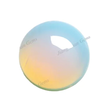 china large size 2mm milky color round cabochon glass stone