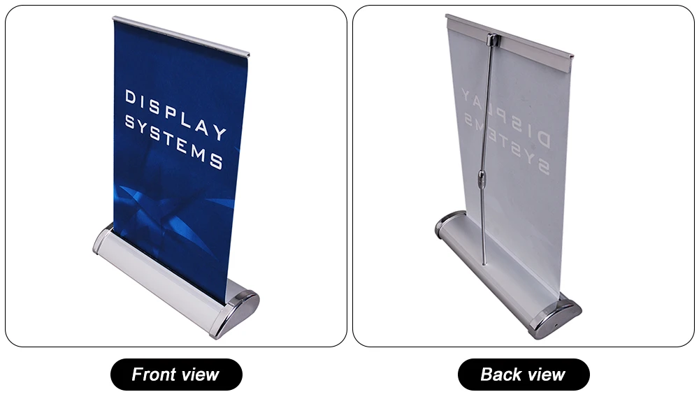 Mini Size A4 A3 Roll Up Banner Stand Table Top Roll Up Banner Mini