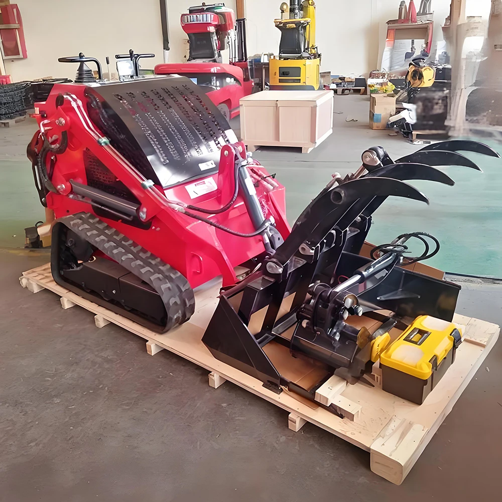 Безплатна доставка CE/EPA Skid Steer Loader Мини Skid Steer Малък градински заредник Трак Мини Skid Steer Loader за продажба