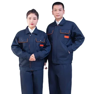 Men's Women's Spring Autumn Work Coverall Polyester Work Clothes for Wear-Resistant Construction Site Workshop Work Special
