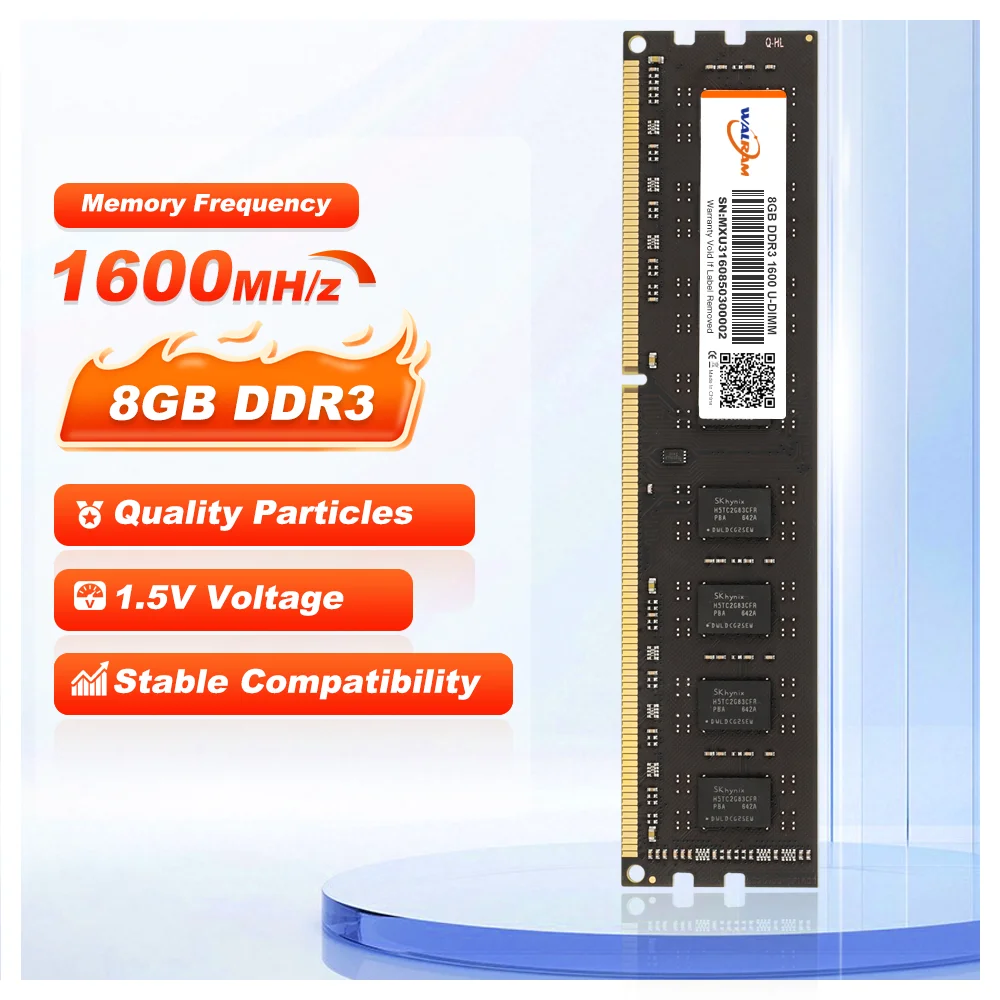 Walram 8GB DDR3 1333/1600MHz ECC Desktop Memory Module