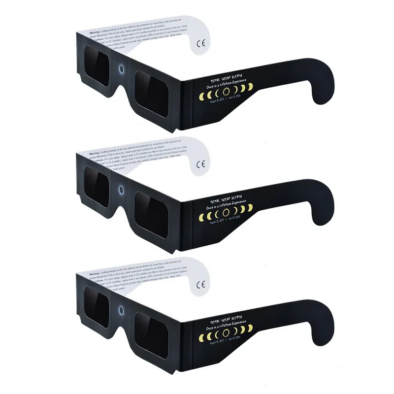 2024 Ce & Iso Certified Eclipse Glasses,Solar Eclipse Viewing Filter