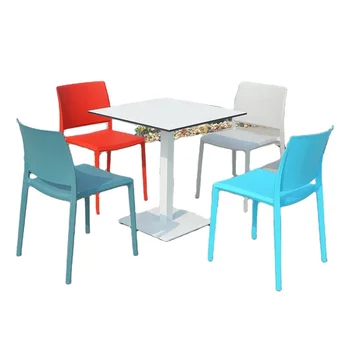 Home Furniture Kitchen Dining Room Used Aluminum Table And Plastic Chairs  Outdoor Garden Furniture Sets