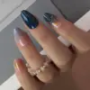 C2 - uñas con purpurina de noche estrellada