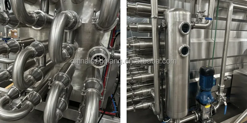 1T 2T 3T 5T UHT Tubular Sterilizer with Vacuum Degasser for Dairy Beverage Milk Yogurt Fruit Juice Ice Tea Automatic Pasteurizer