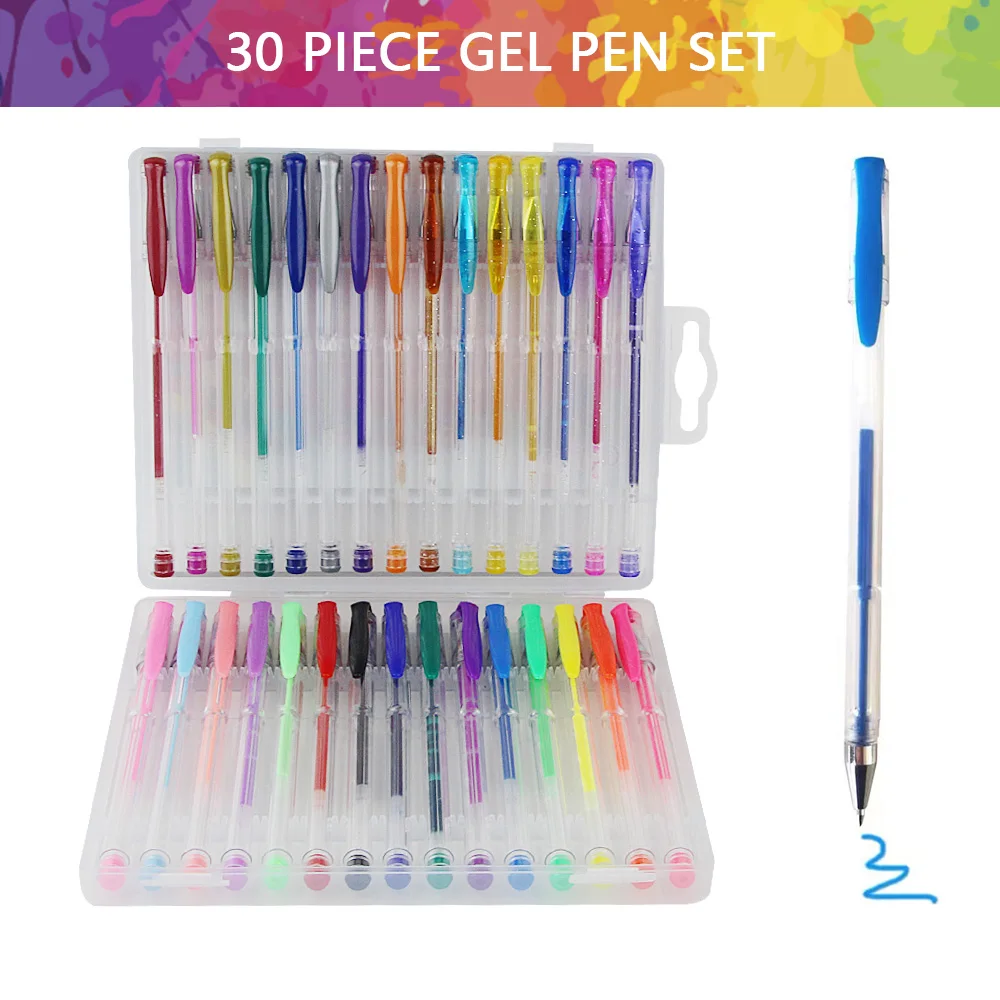 30 Piece Gel Pen Set