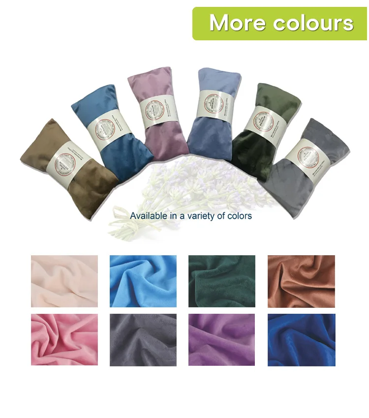 Microwavable Lavender Buckwheat Eye Pillow Yoga Heat Pad Hot Cold Pack