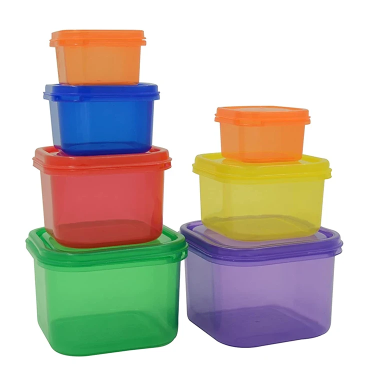 Meal Prep Haven 7 Piece Multi-Colored, Color Coded Portion Control Container  Kit 