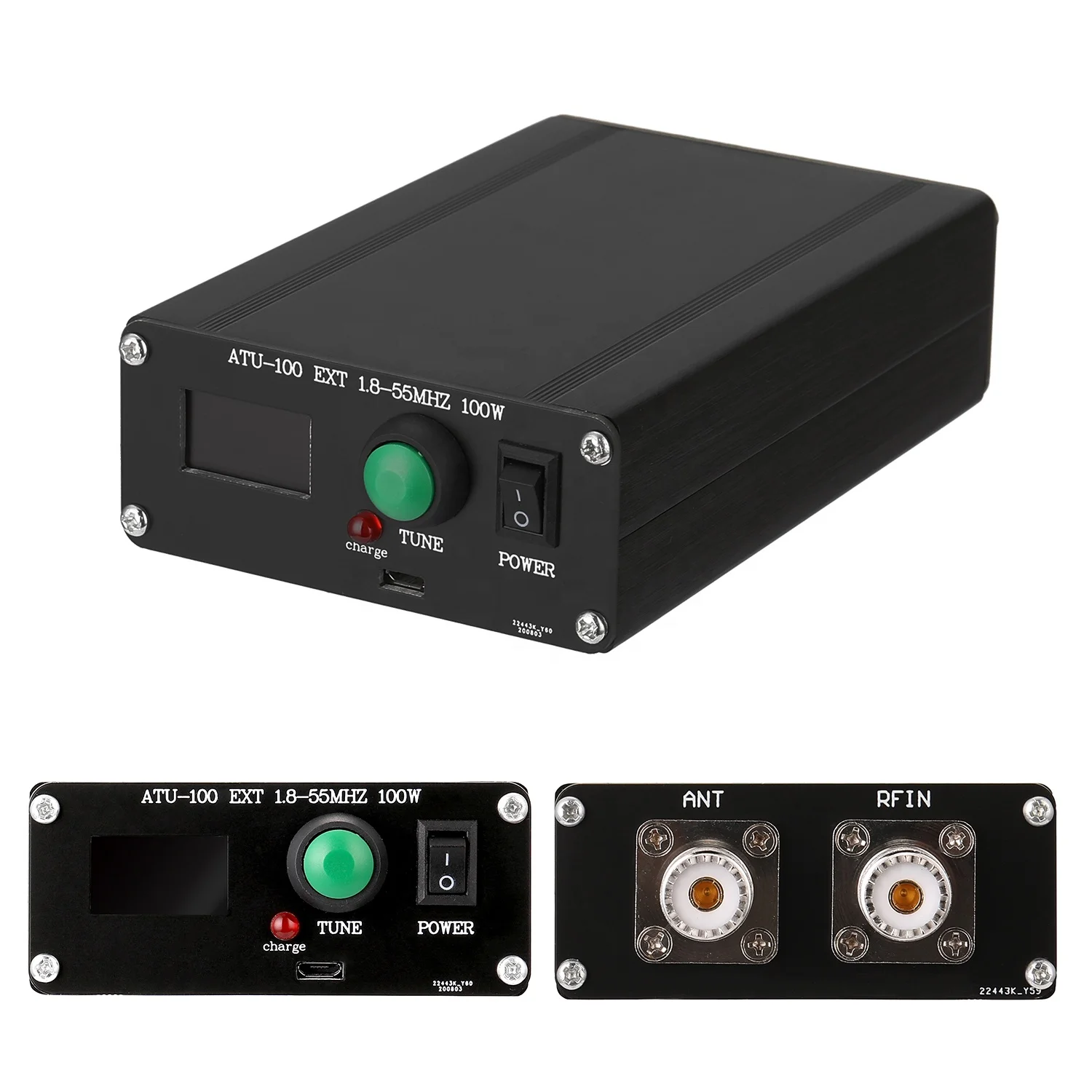 ATU-100 EXT 1.8-55MHz 100W Automatic Antenna Tuner for Amateur