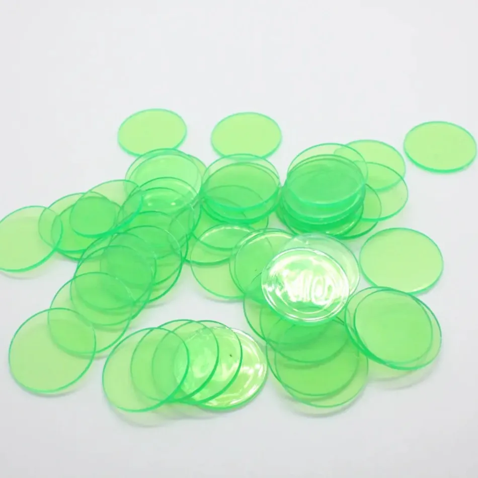300pcs 6 Colours 3/4 Inch Pro Count Bingo Chips Markers for Bingo Game Cards