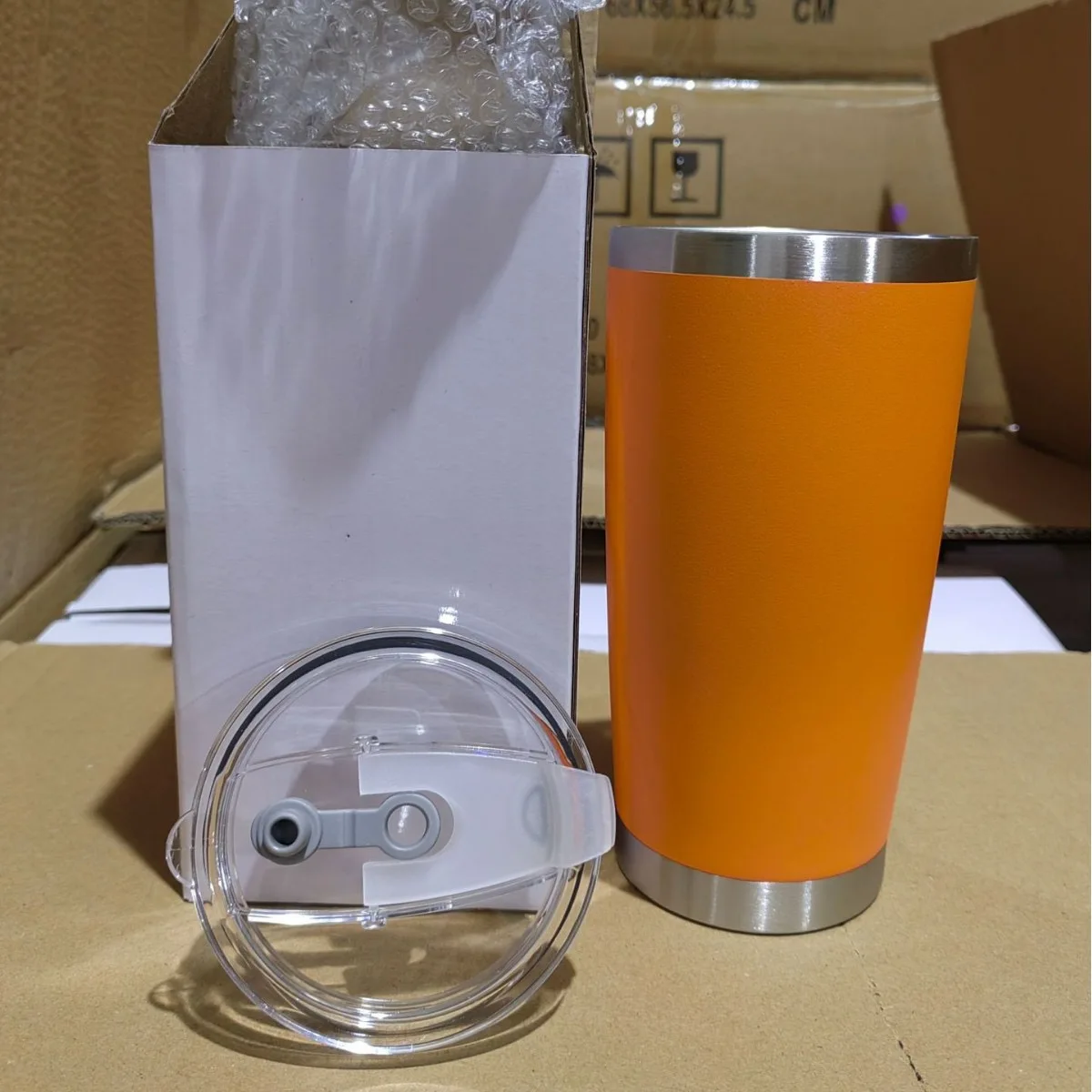 Wholesale 20oz Stainless Steel Tumbler Double Wall Vacuum Insulated Travel Coffee Mug Custom For Car Office Outdoor Camping Gift
