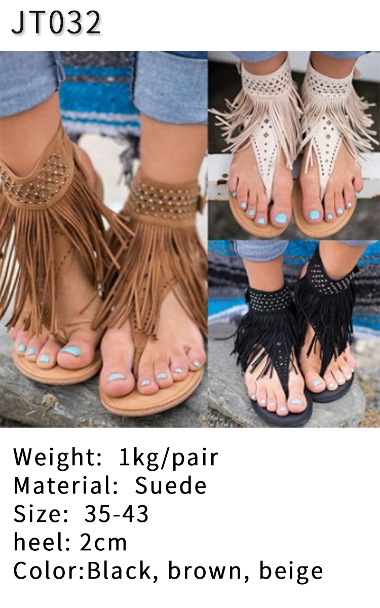 Girl's Black and Gold Boho Fringe Anklet Sandals – Squishy Cheeks