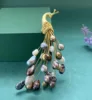 Multi-color Baroque Pearl Brooch