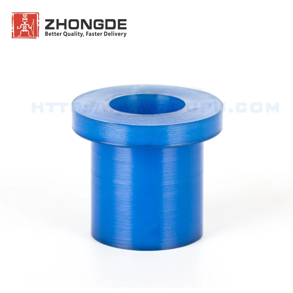 Customized Colorful Wear-resistant Urethane Casting Bush Sleeve Hdpe Pu Bushings Polyurethane Bushing